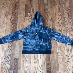 Jordan Kids' Black and Gray pattern Hoodie